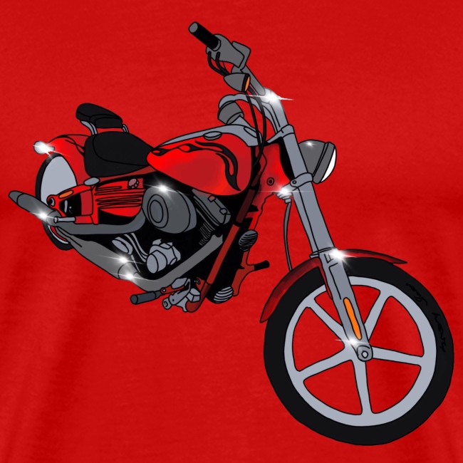 Motorcycle red
