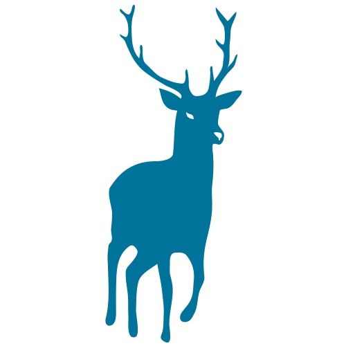 stag deer moose elk antler antlers horn horns - Men's Premium T-Shirt