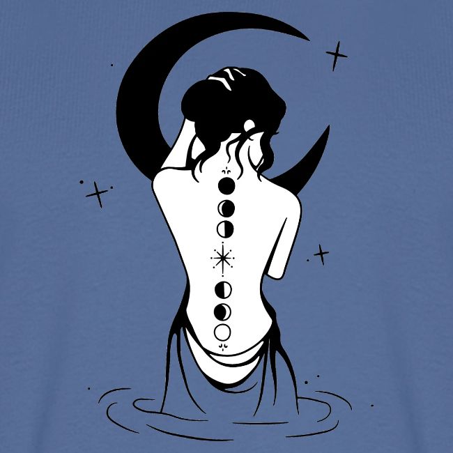 Healing Love Half Moon Mystic Girl