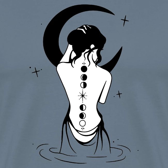 Healing Love Half Moon Mystic Girl