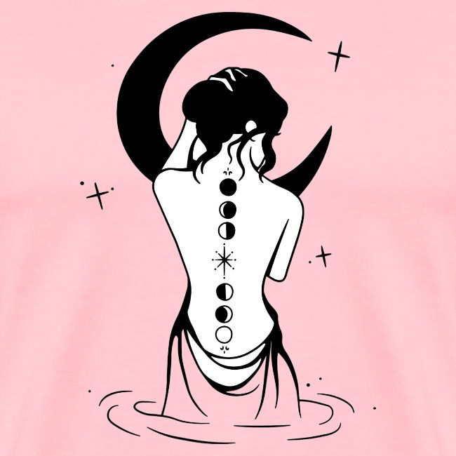 Healing Love Half Moon Mystic Girl