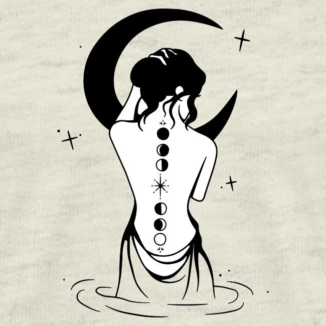 Healing Love Half Moon Mystic Girl