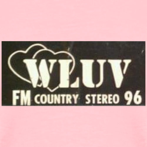 WLUV FM Country Stereo Bumper Sticker - Men's Premium T-Shirt
