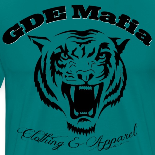 Bengal Tiger ALL Black - GDE Mafia - Men's Premium T-Shirt