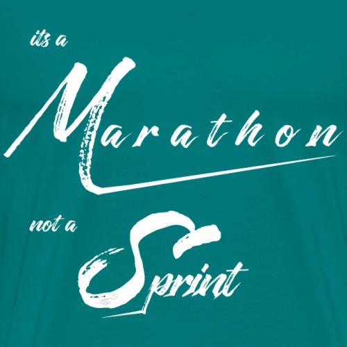 its a Marathon white - Men's Premium T-Shirt