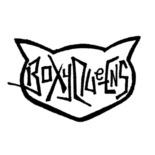 BoxyQueens Cat Logo. Original Logo (Black) - Men's Premium T-Shirt