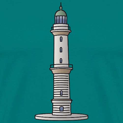 Lighthouse Warnemünde Rostock - Men's Premium T-Shirt