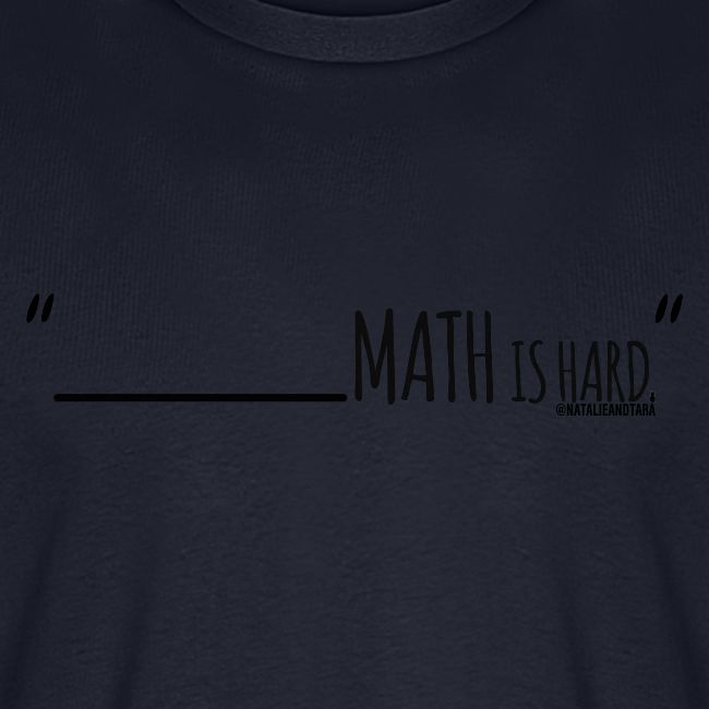 (fill in the blank) Math is Hard | Customizable!!