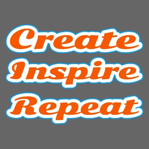 Create, Inspire, Repeat — Artist Life Script - Men's Premium T-Shirt