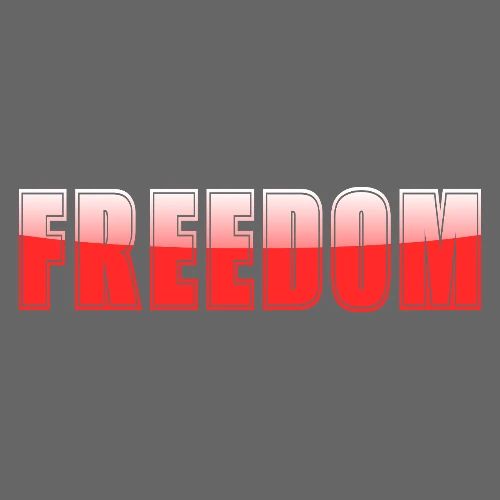 Freedom Typography Design - Men's Premium T-Shirt