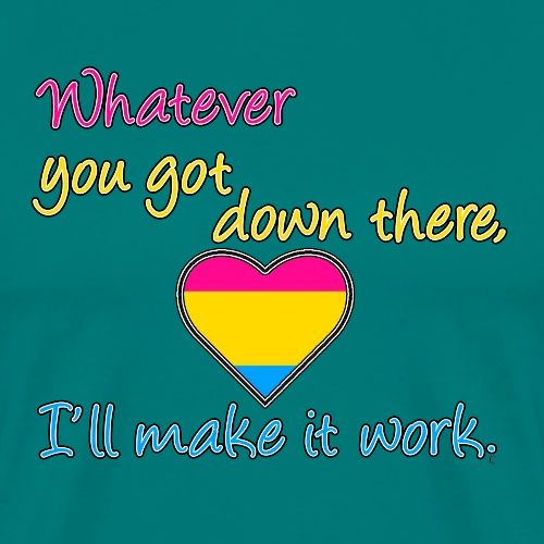 Danni's Pansexual Motto - Men's Premium T-Shirt