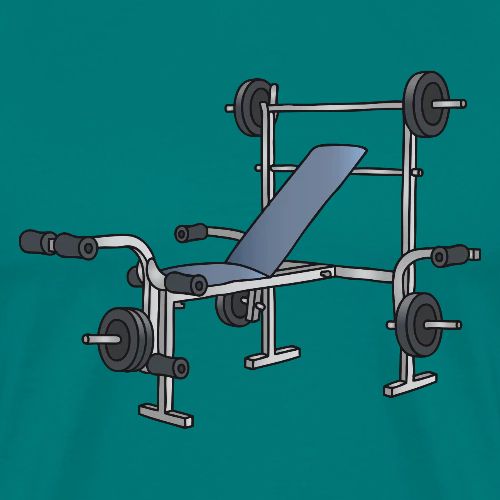 Weight bench, bodybuilding, workout