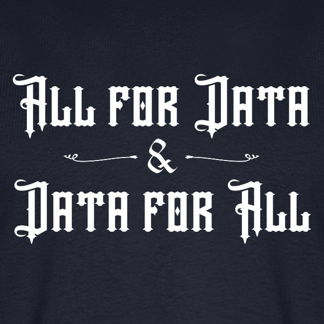 All for Data, Data for All (dark)