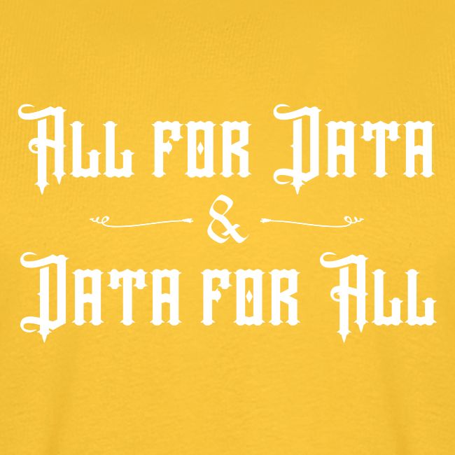 All for Data, Data for All (dark)