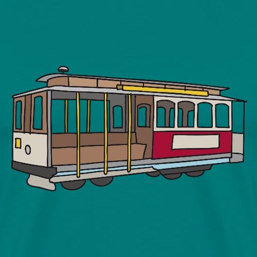 San Francisco Cable Car - Men's Premium T-Shirt