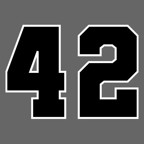 Varsity Number 42 Sports Style - Men's Premium T-Shirt