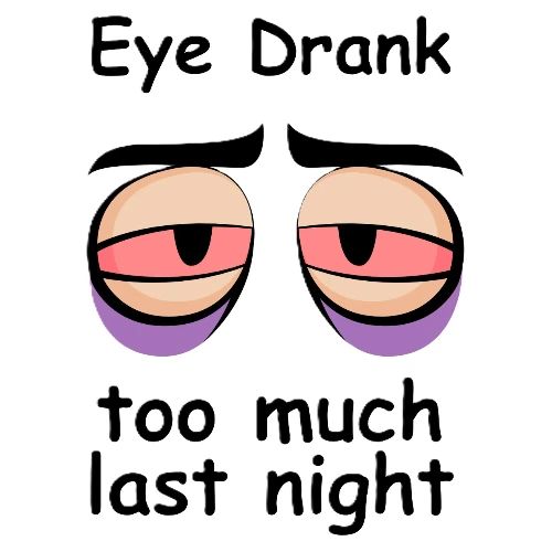 Eye Drank too much last night - Men's Premium T-Shirt