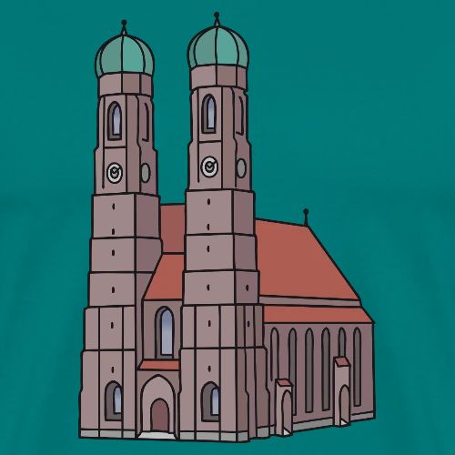 Munich Frauenkirche - Men's Premium T-Shirt