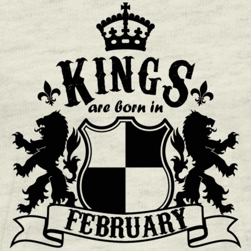 Kings are born in February - Men's Premium T-Shirt