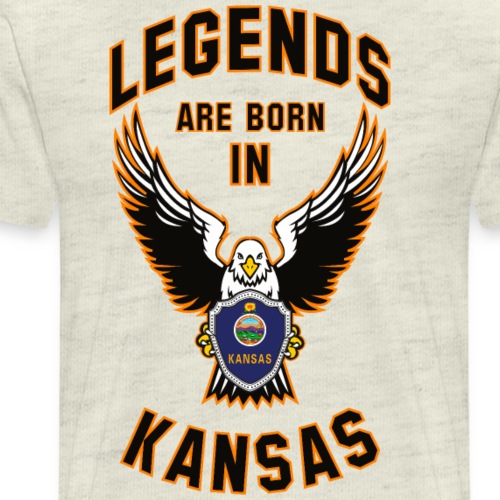 Legends are born in Kansas - Men's Premium T-Shirt