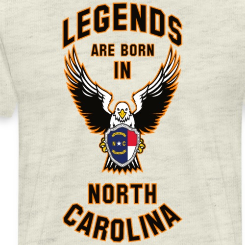 Legends are born in North Carolina - Men's Premium T-Shirt