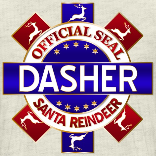 Reindeer Santa Official Seal Dasher - Men's Premium T-Shirt