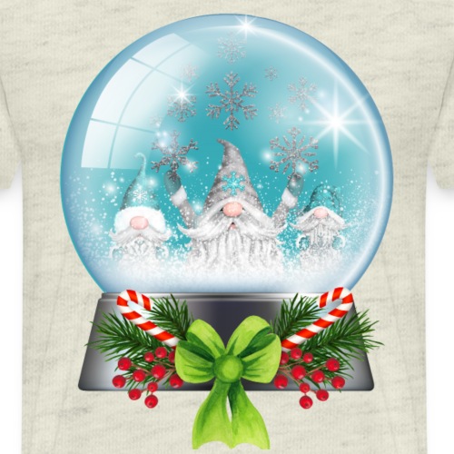 Snow Glob enchantment unfolds three Xmas wizards - Men's Premium T-Shirt