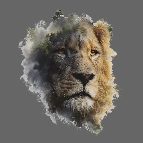 Forest-Soul Lion - Men's Premium T-Shirt