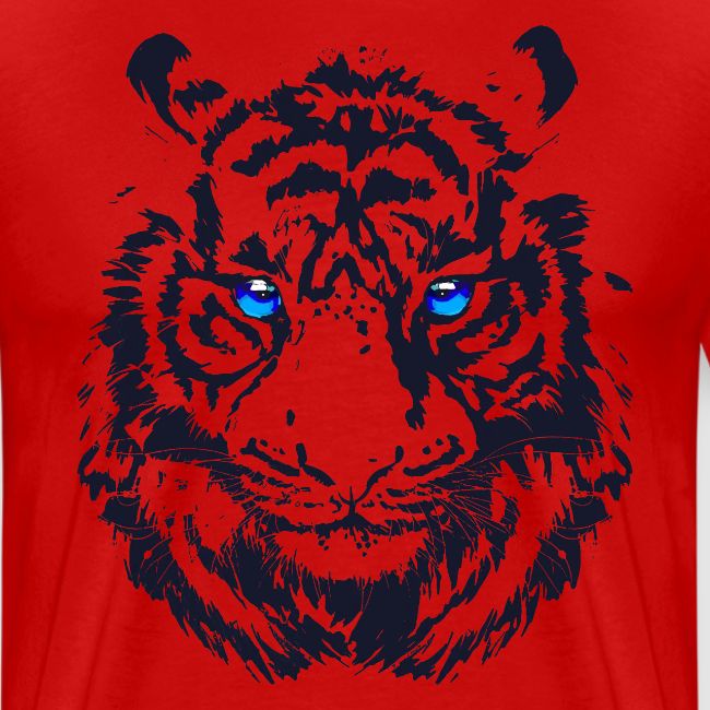 Tiger Head - Tiger Artwork - Wildlife Big Cats