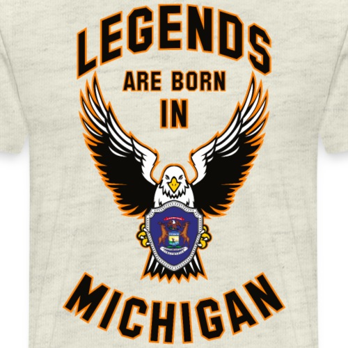 Legends are born in Michigan - Men's Premium T-Shirt