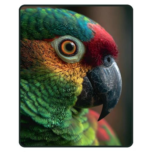 Colorful Parrot Close-Up Design - Men's Premium T-Shirt