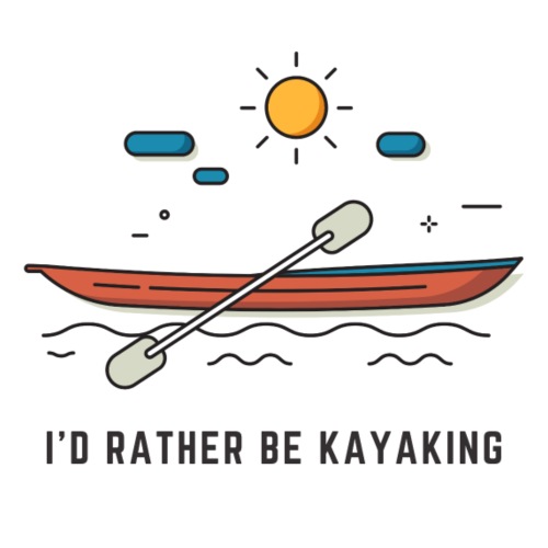 I'd Rather Be Kayaking - Men's Premium T-Shirt
