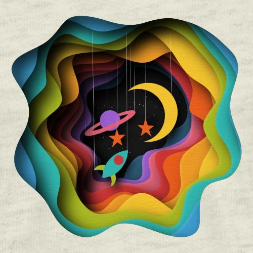 Paper Space Print - Men's Premium T-Shirt