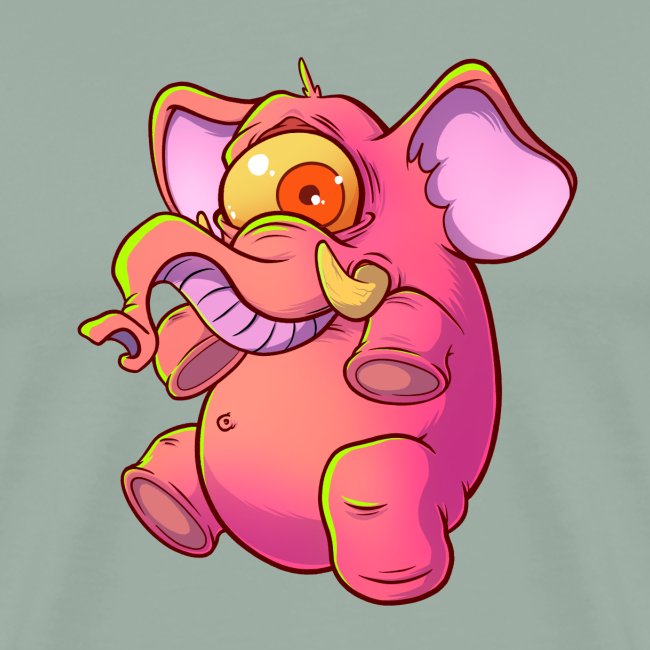 Pink elephant cyclops