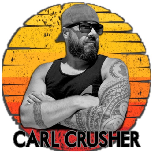 Carl Crusher Sunset Circle - Men's Premium T-Shirt