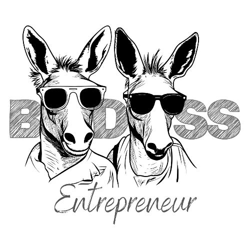 Bad Ass Entrepreneur Duo B/W - Men's Premium T-Shirt