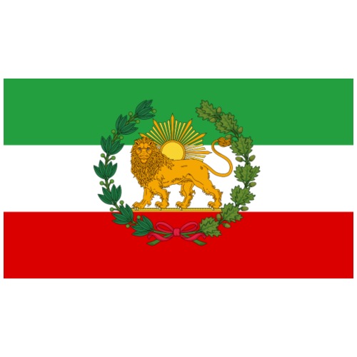 Flag of Iran Lion and Sun - Men's Premium T-Shirt