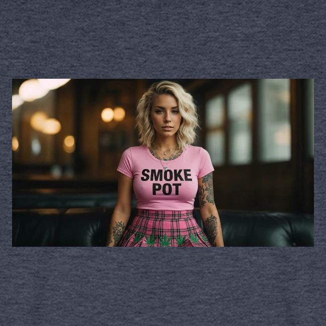 **Smoke Pot Pink Rebel Tee**