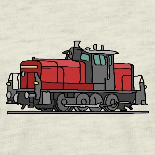 Diesel locomotive (red) - Men's Premium T-Shirt