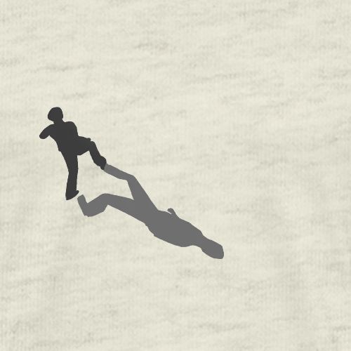 Runner with Shadow - Men's Premium T-Shirt