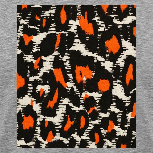 orange and black shaded leopard pattern