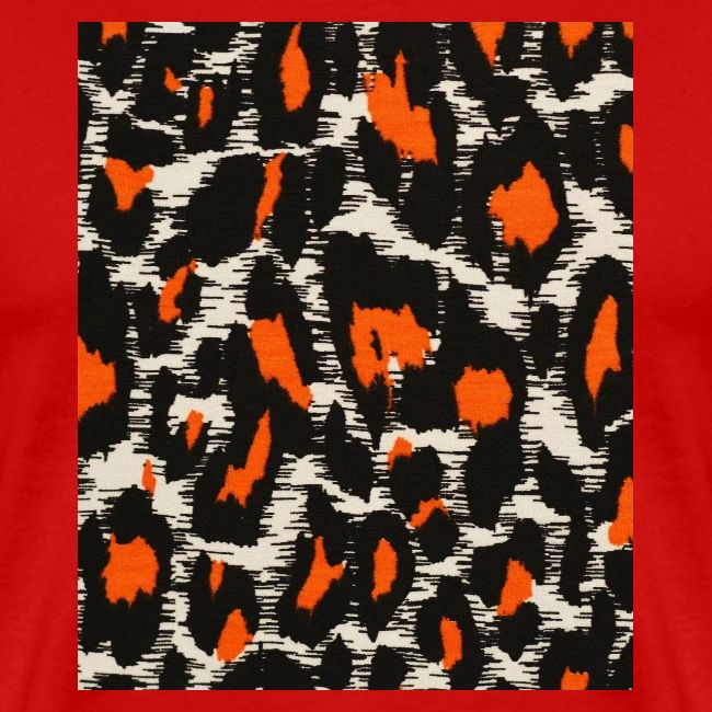 orange and black shaded leopard pattern