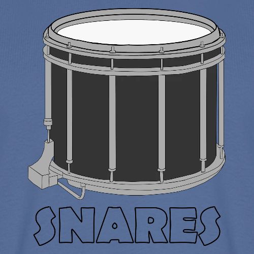 Marching Snare Drum With Snares on bottom - Men's Premium T-Shirt