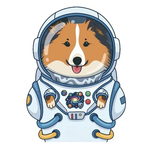 Space Sheltie - Men's Premium T-Shirt