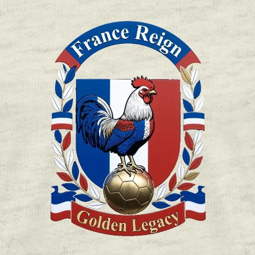 France Rooster Reign T-Shirt, Tricolore Pride Gift