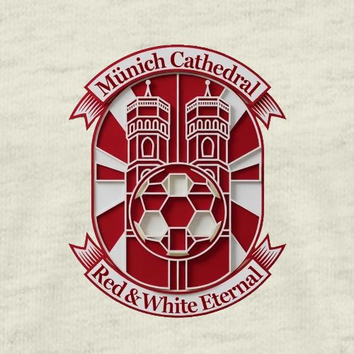 Munich Cathedral T Shirt, German Football Fan Gift