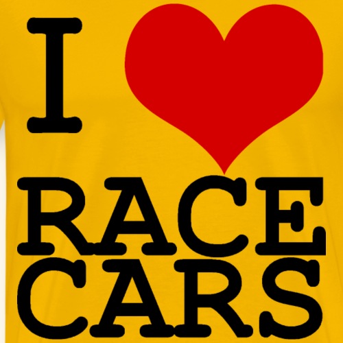 I Love Race Cars - Men's Premium T-Shirt