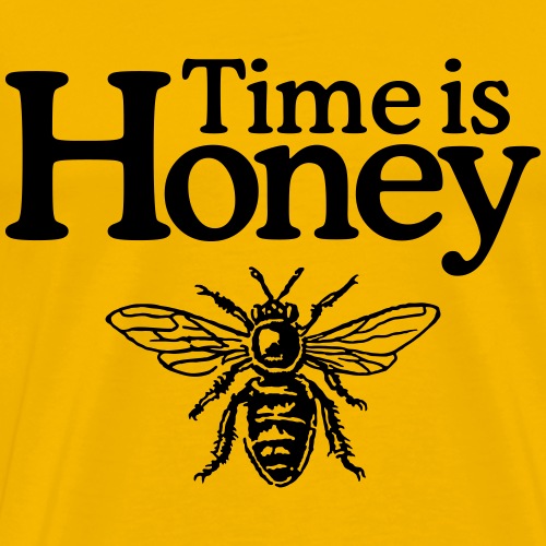 Time is Honey Funny Beekeeper Beekeeping (Black) - Men's Premium T-Shirt