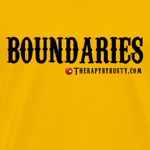 Boundaries Black Type - Men's Premium T-Shirt
