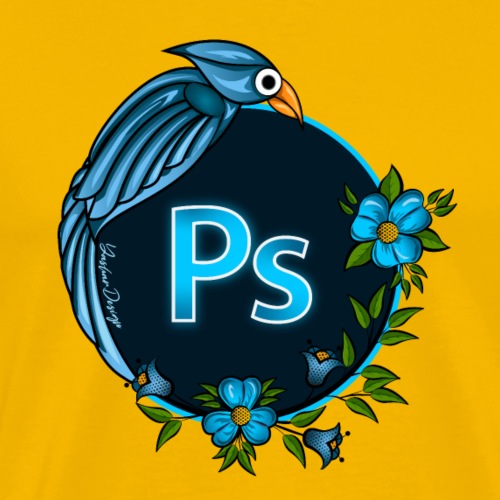 NPS Photoshop Logo design - Men's Premium T-Shirt